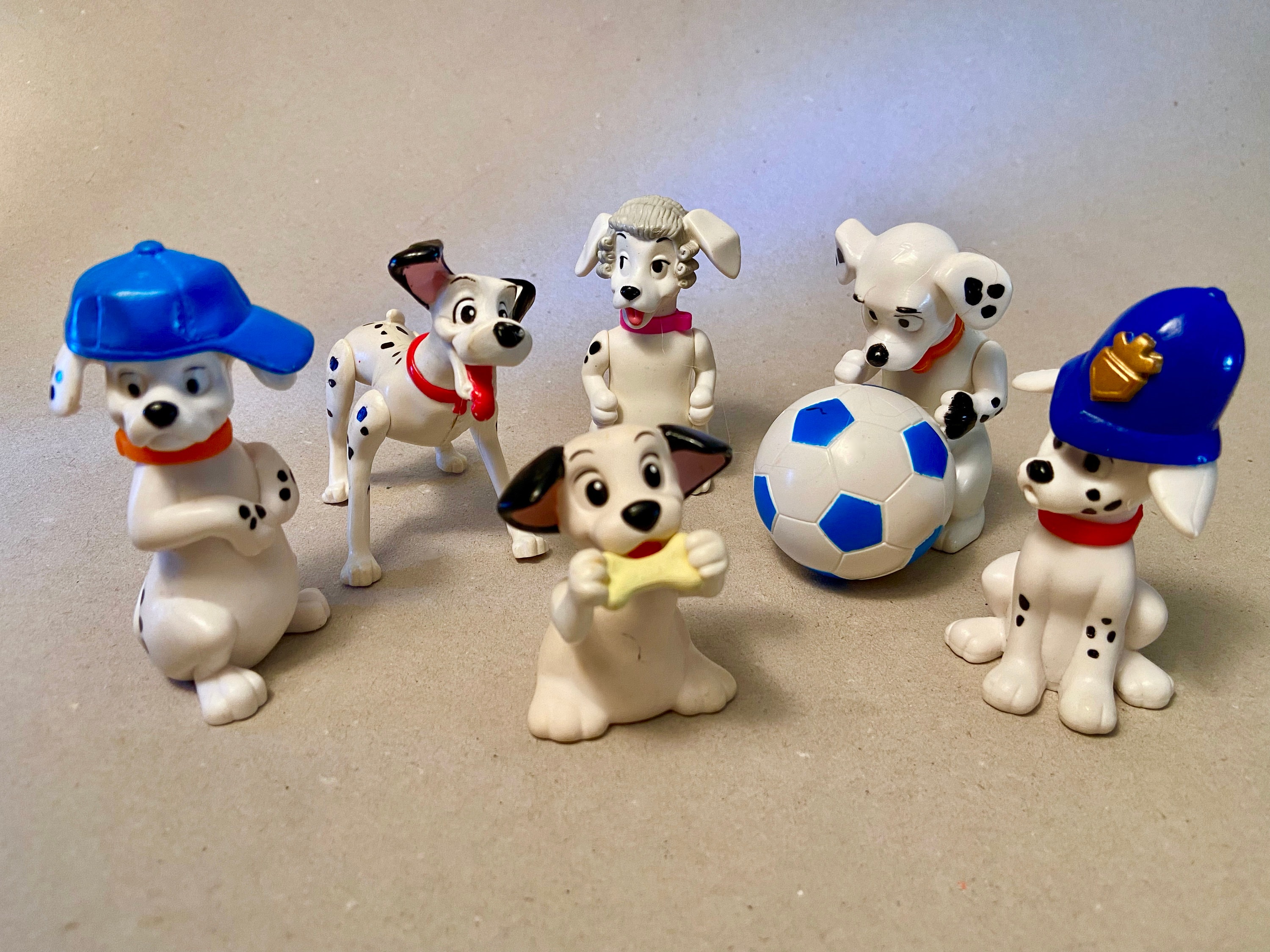 Collection of Six Mcdonald's Disney 101 Dalmatians Happy Meal Toy