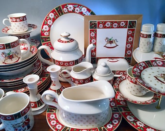Huge collection of vintage "Classic Traditions" dinnerware made in Japan by Charlton Hall - price for each piece or set