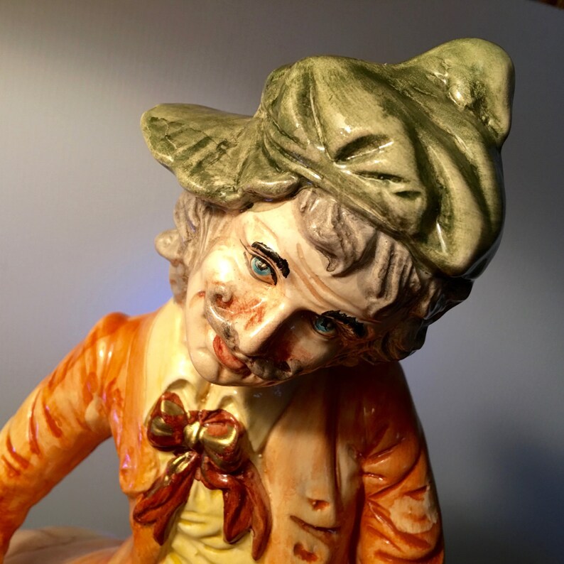 SALE Large Capodimonte figurine from Italy of an old man Etsy