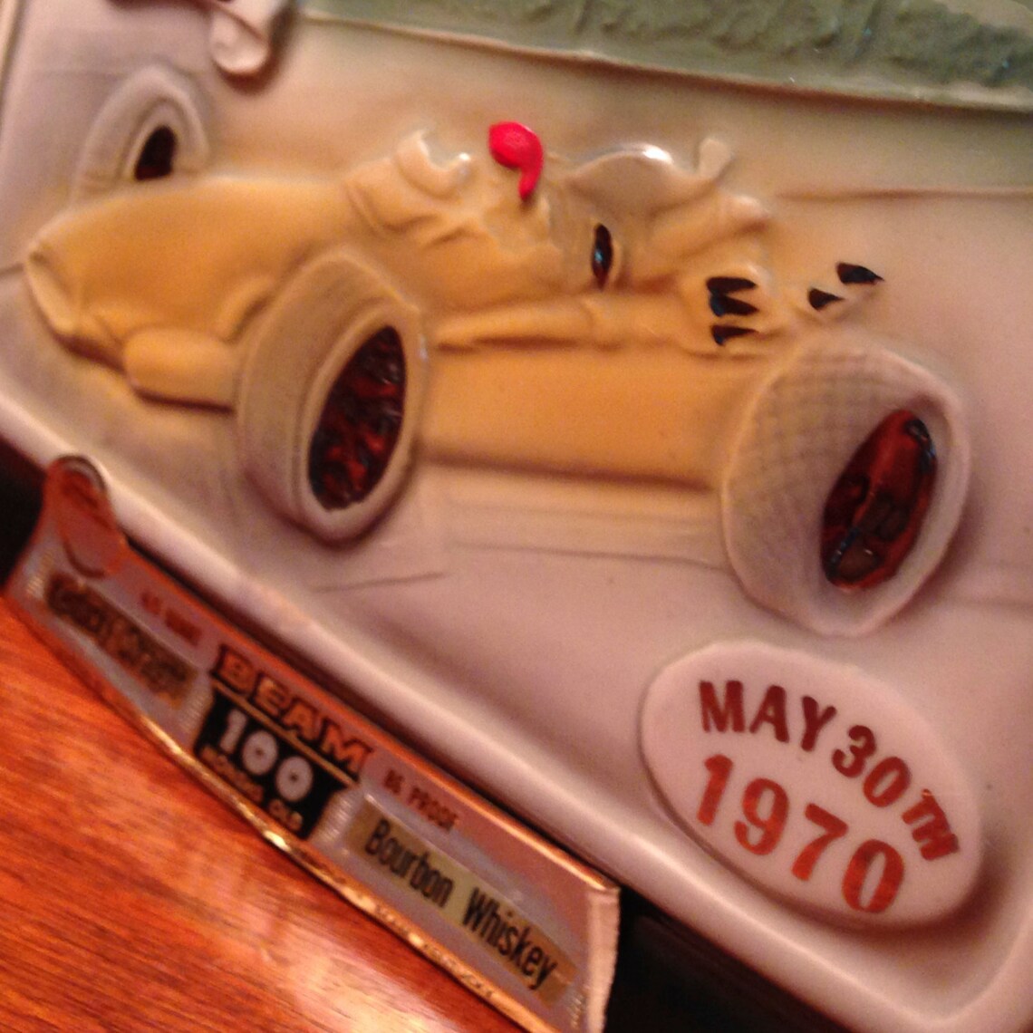 Vintage Jim Beam Indianapolis 500 Speedway decanter from 1970 Etsy