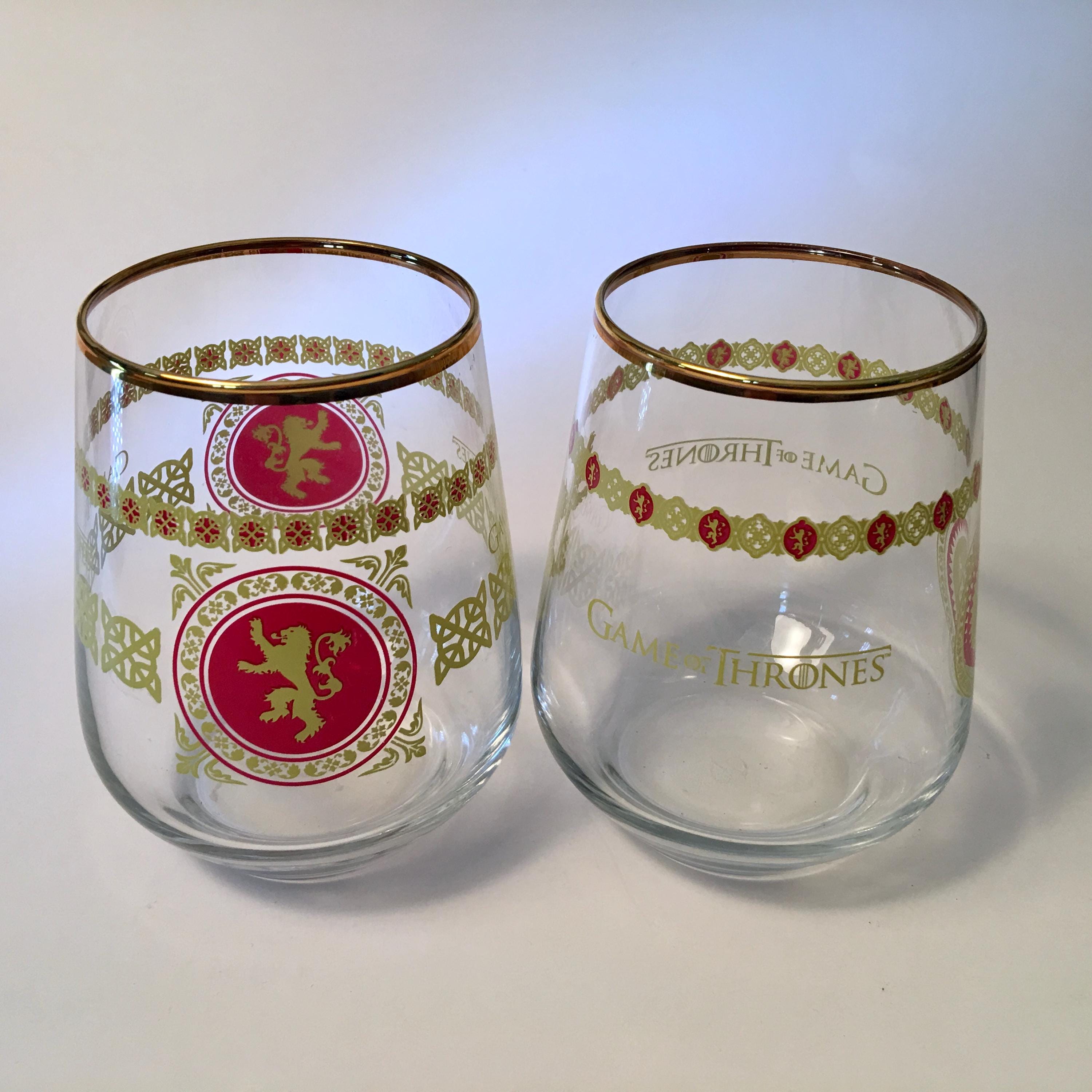 Game Of Thrones Wine Goblet - Hand-Painted Stainless Steel Medieval Style Cup