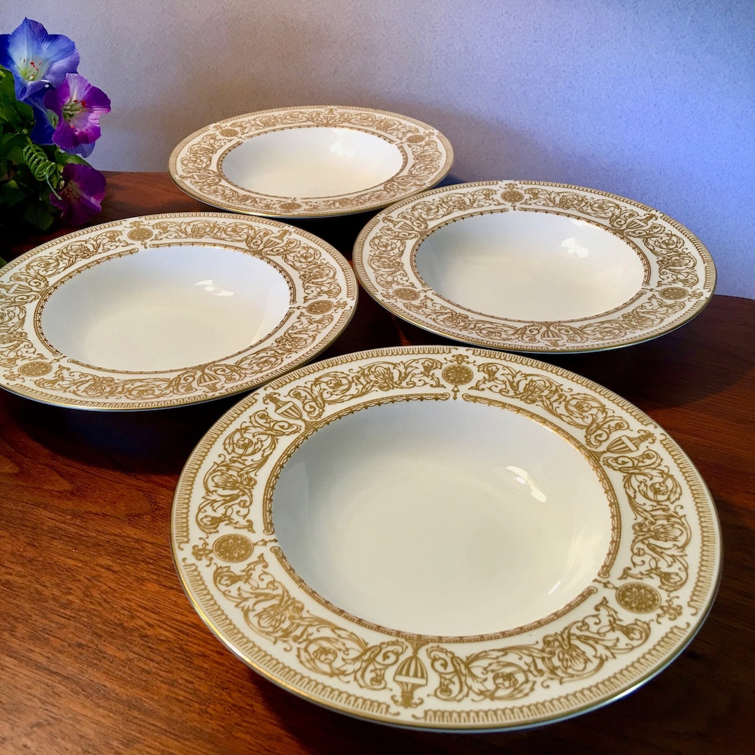 希少 ロイヤルウースター Royal Worcester Hyde Park Rimmed Soup Bowl