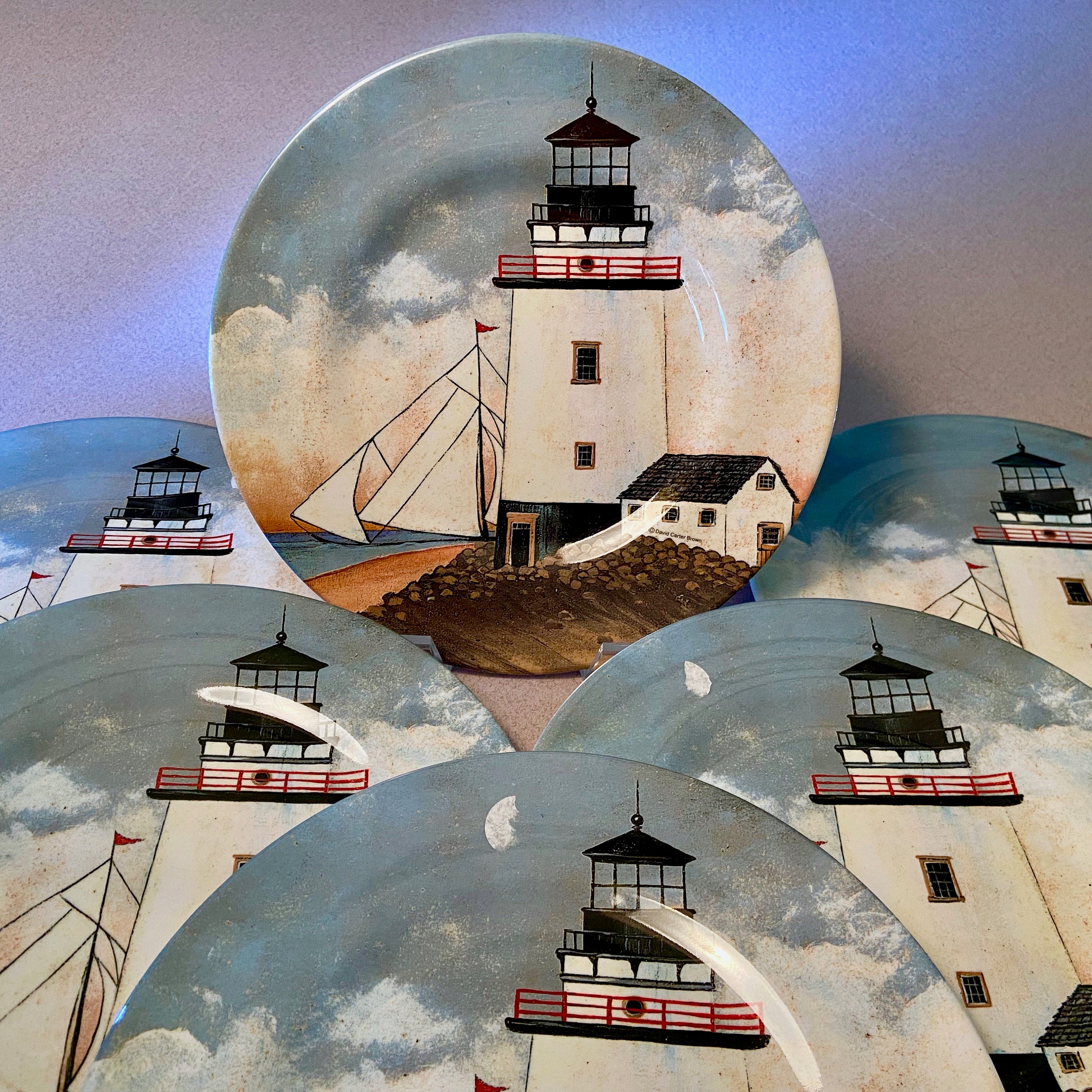 Set of Six Vintage David Carter Brown 