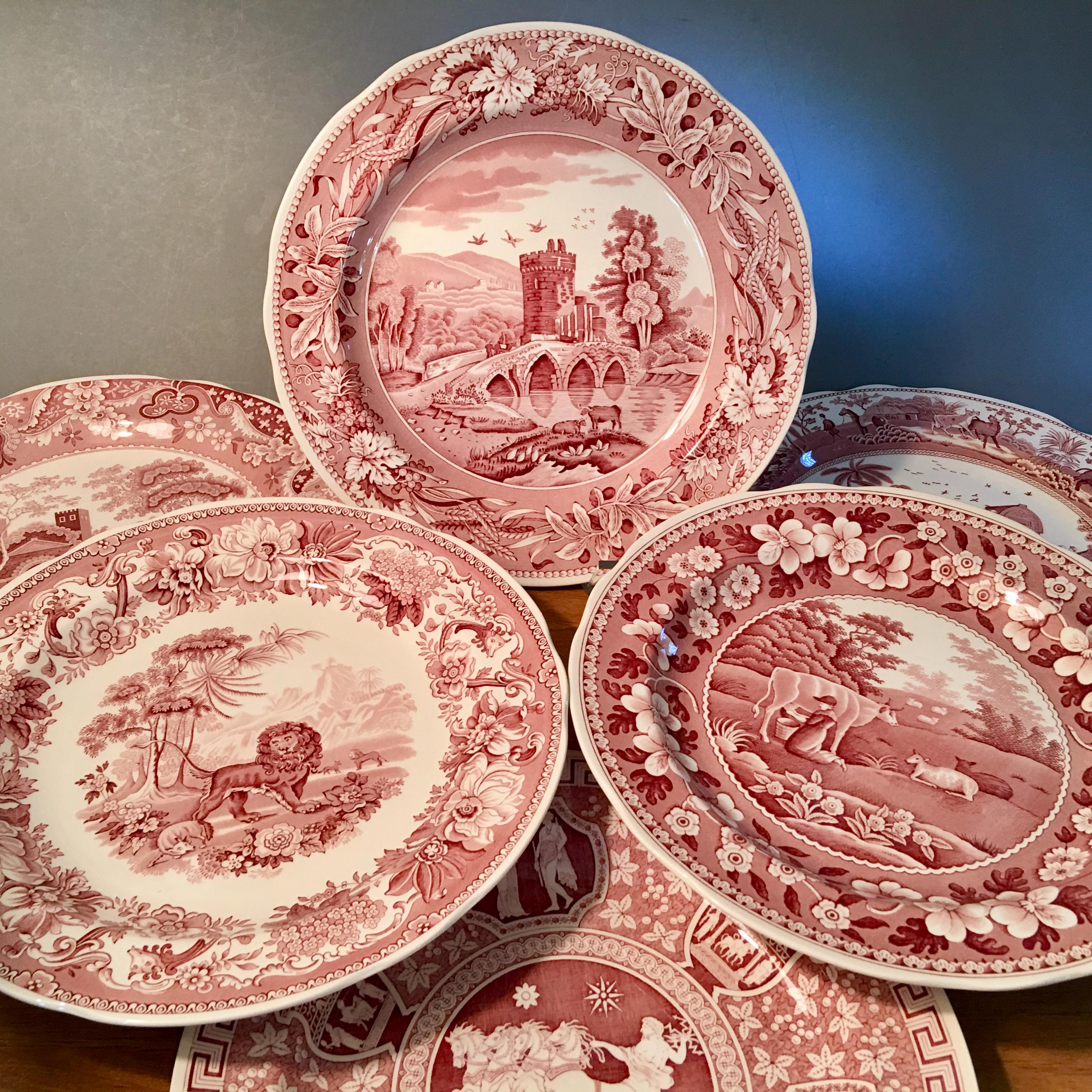 YOUR CHOICE! Spode Archive Collection Traditional Pink Plates Made