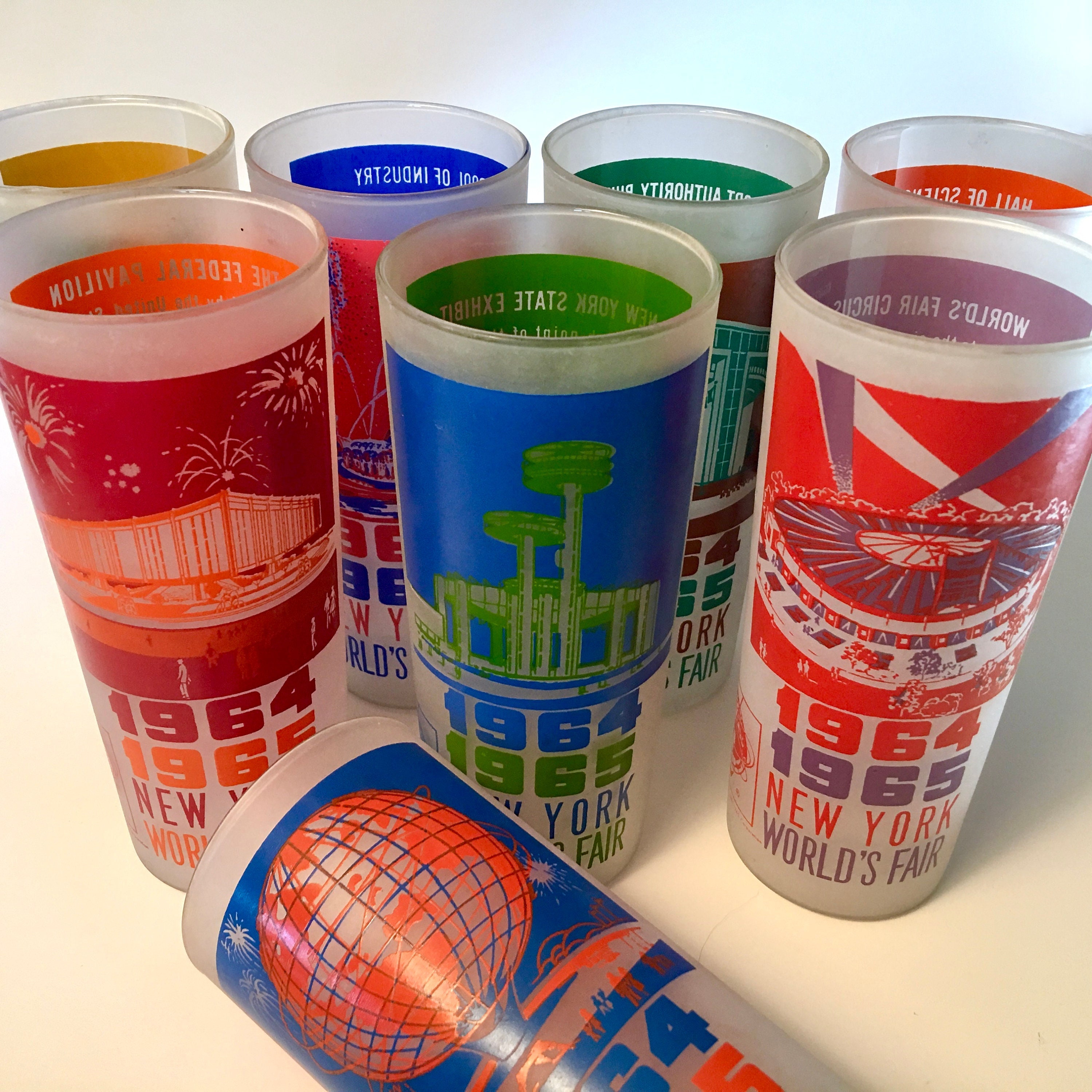 Highly Collectible Set of Eight 1964-1965 New York World's Fair