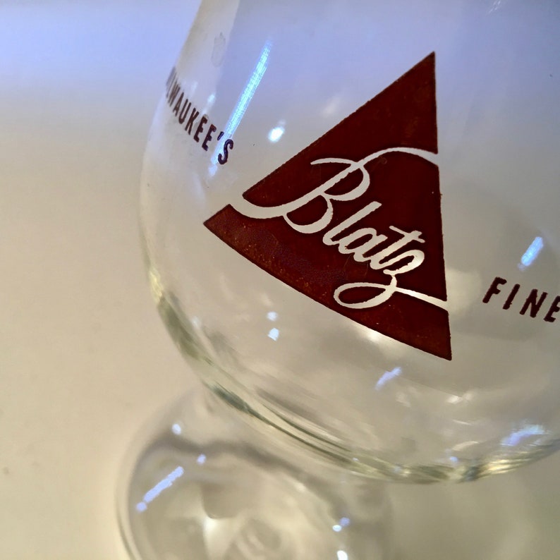 Vintage Blatz milwaukee's Finest Beer Glass Etsy