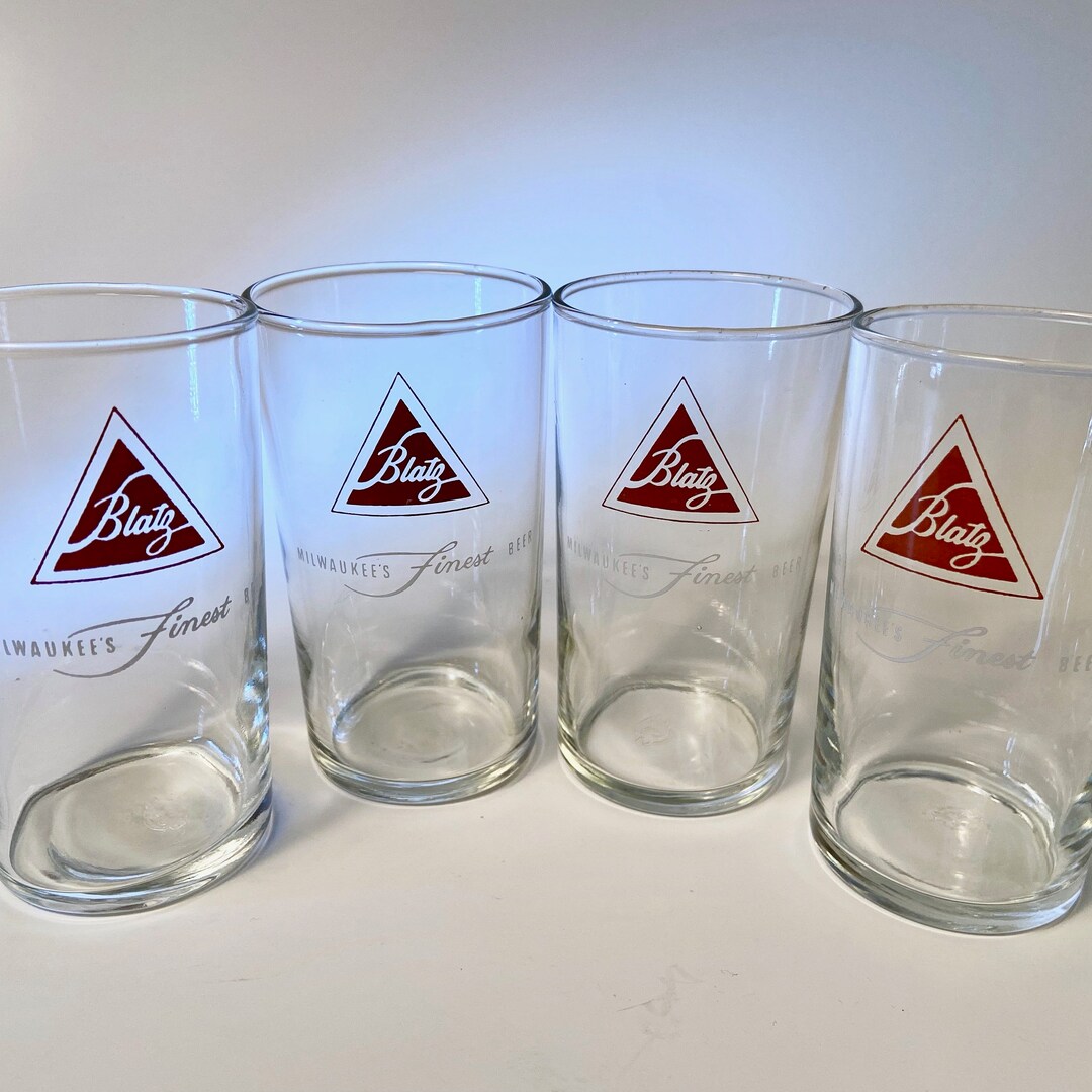 Set of 4 or 8 Vintage Blatz milwaukee's Finest Beer Small 8 Ounce