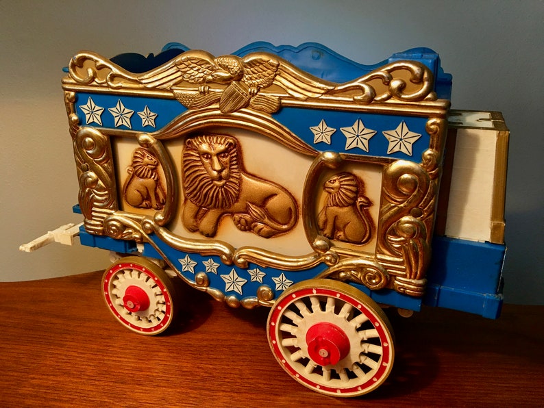 1979 Jim Beam Circus Wagon collectible liquor decanter by Etsy