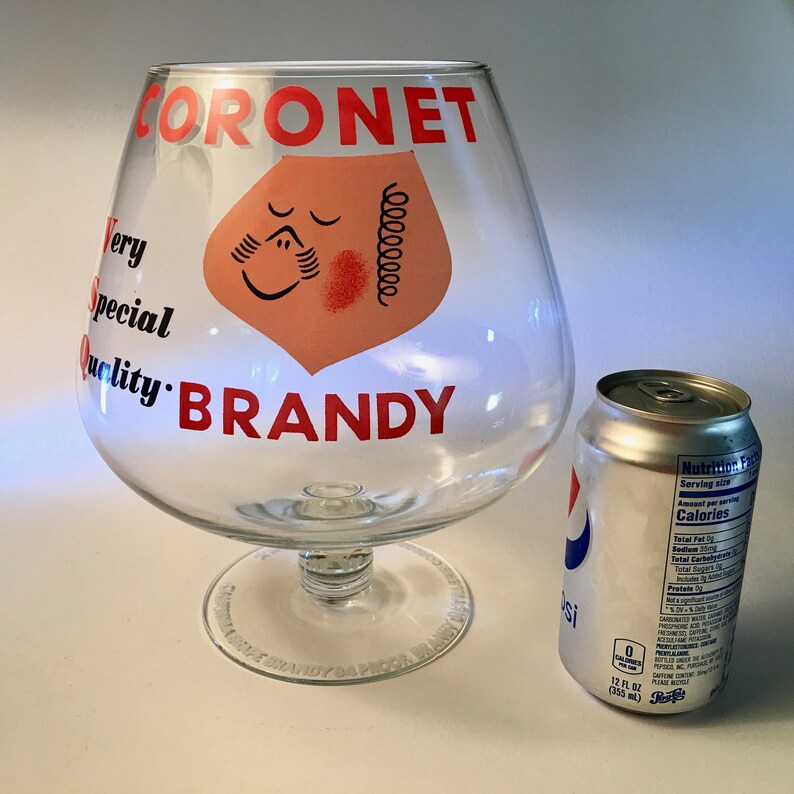 Amazing Vintage VSQ Brandy Gigantic Glass Snifter Etsy