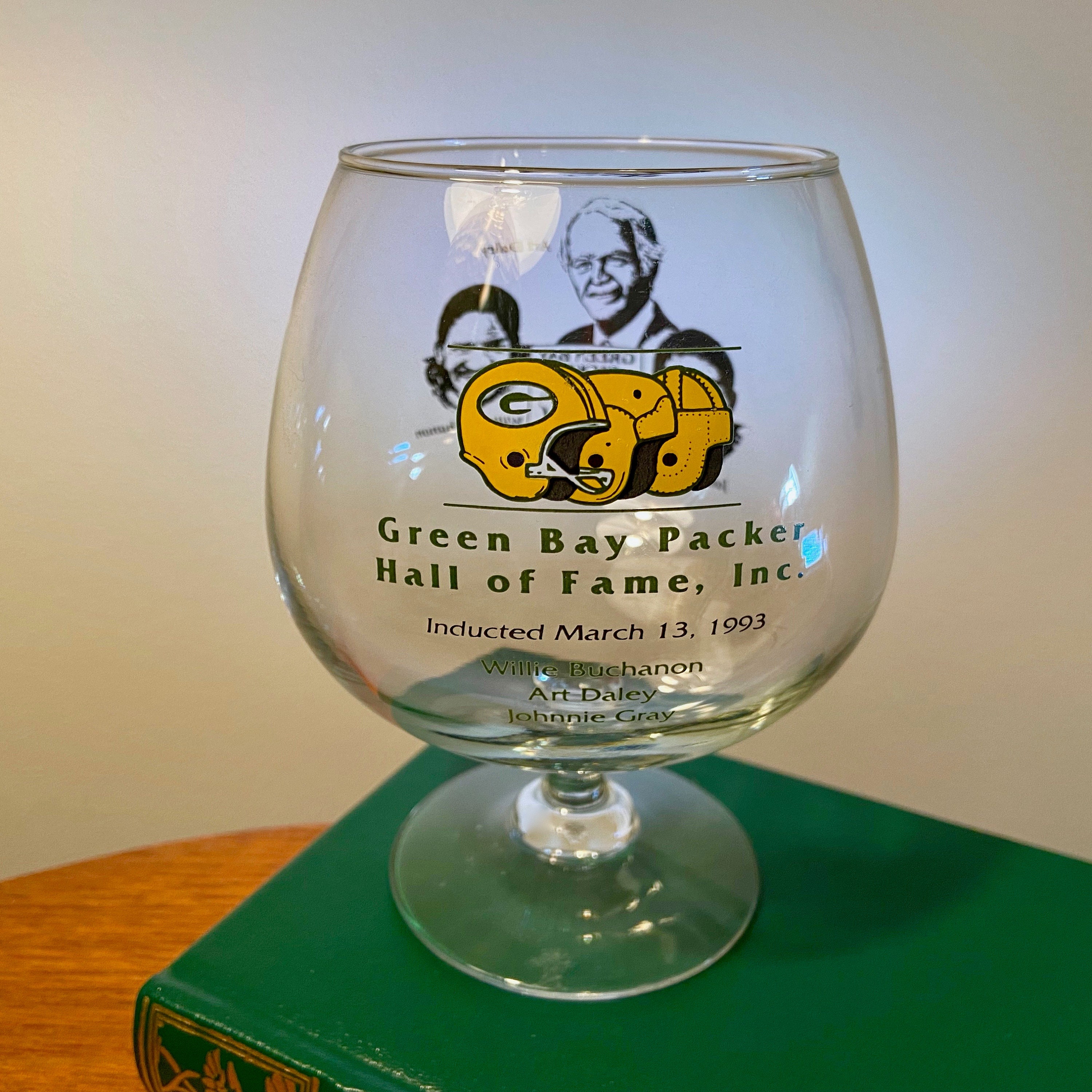 1993 Green Bay Packers Hall of Fame Inducted Glass - Willie Buchanon, Art  Daley and Johnnie Gray - Etsy