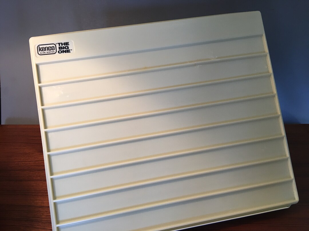 Large Vintage Kenco the Big One Illuminated Slide Sorter Model 480 With Original Box 20 X 17.5