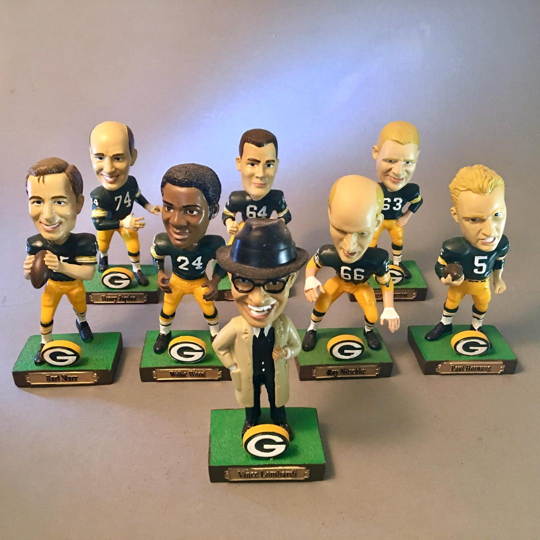 YOUR CHOICE! Legends of Lambeau Bobbleheads - Vince Lombardi, Bart