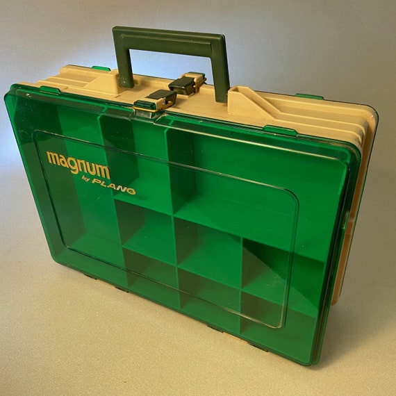 Vintage Used Magnum by Plano 2-sided Tackle or Art Box From the 80s With  Compartments -  Sweden