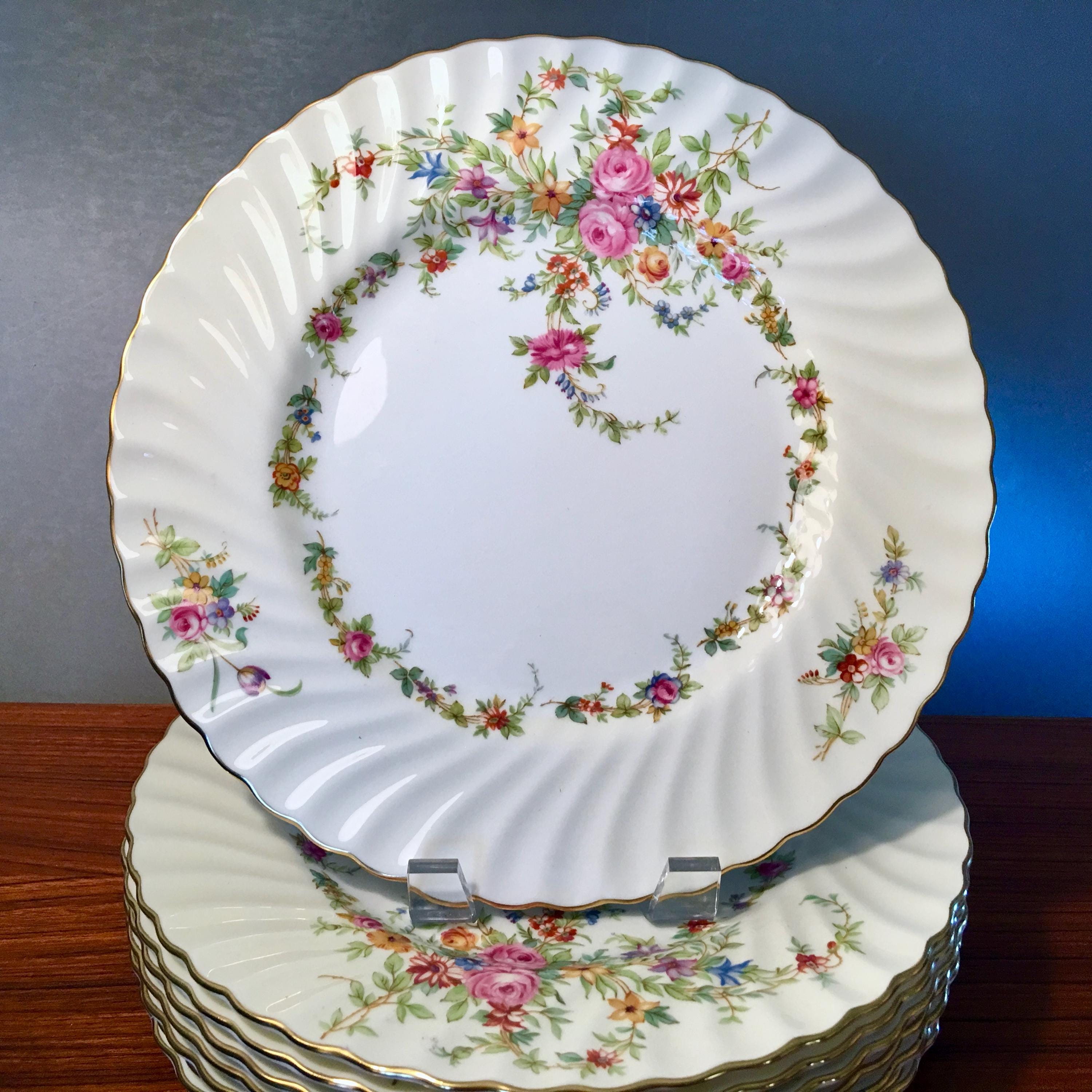 Set of 8 Vintage Minton 