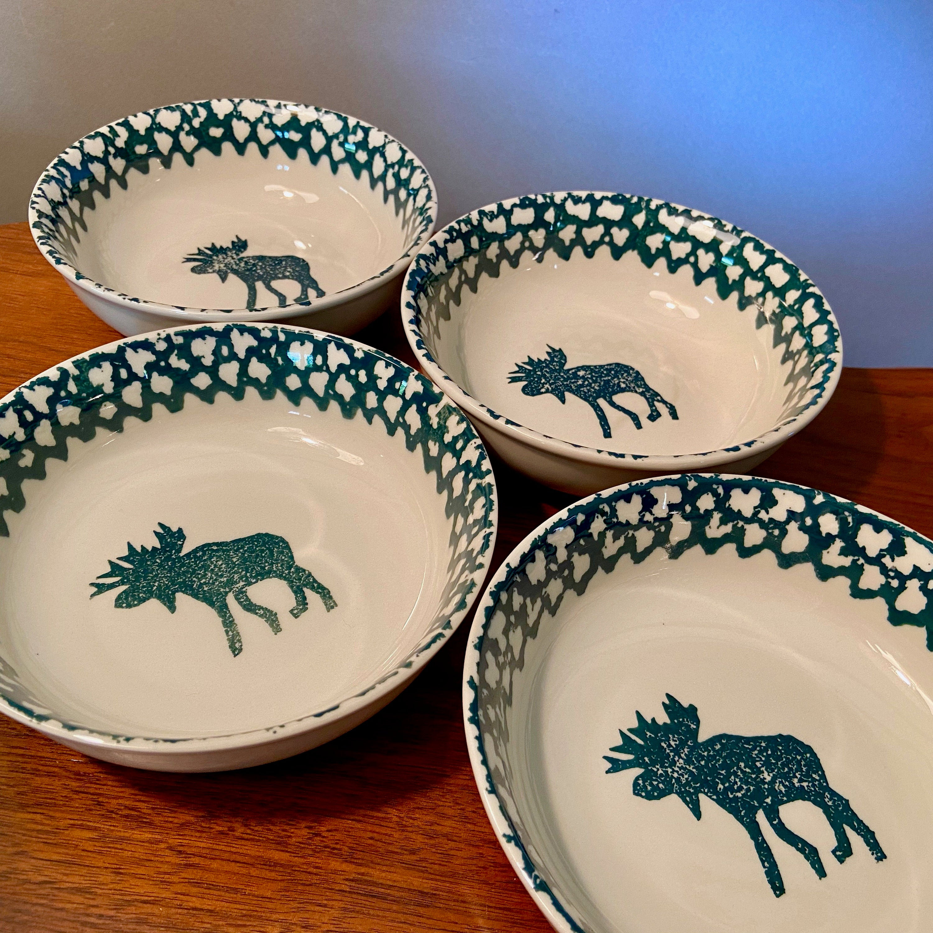 SET LEFT! Set of Four Vintage Tienshan Folk Craft 