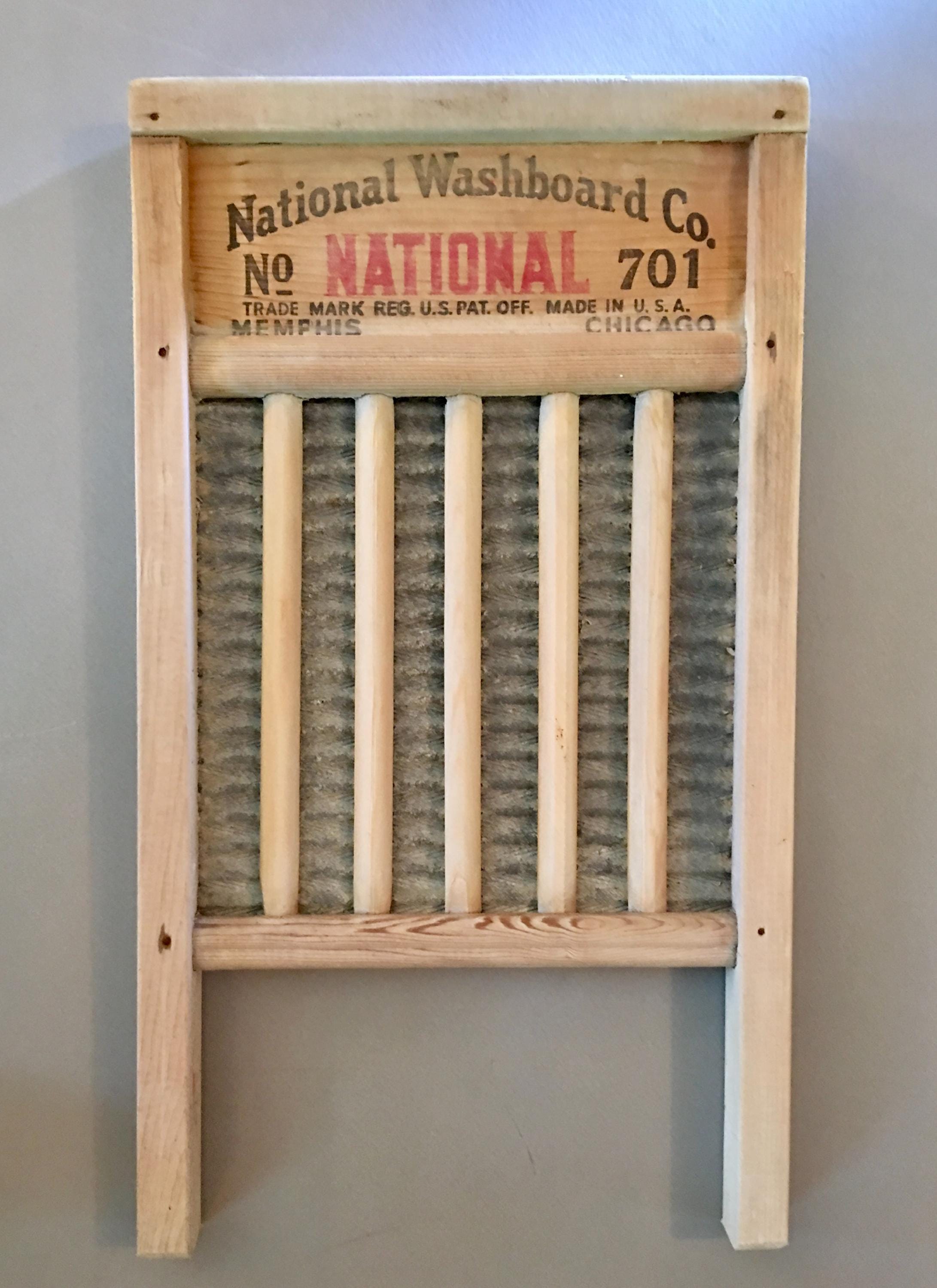 Large vintage National Washboard No. 701 "The Zinc King" - measures 23" x 13"