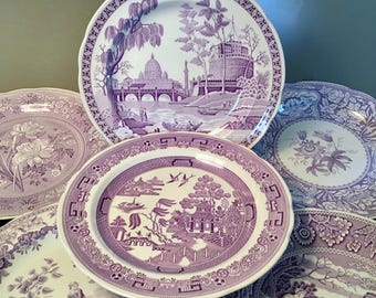 THE SPODE ARCHIVE COLLECTION 6枚セット Spode Georgian Pink Archive Dinner Plates Set of 6 - Etsy