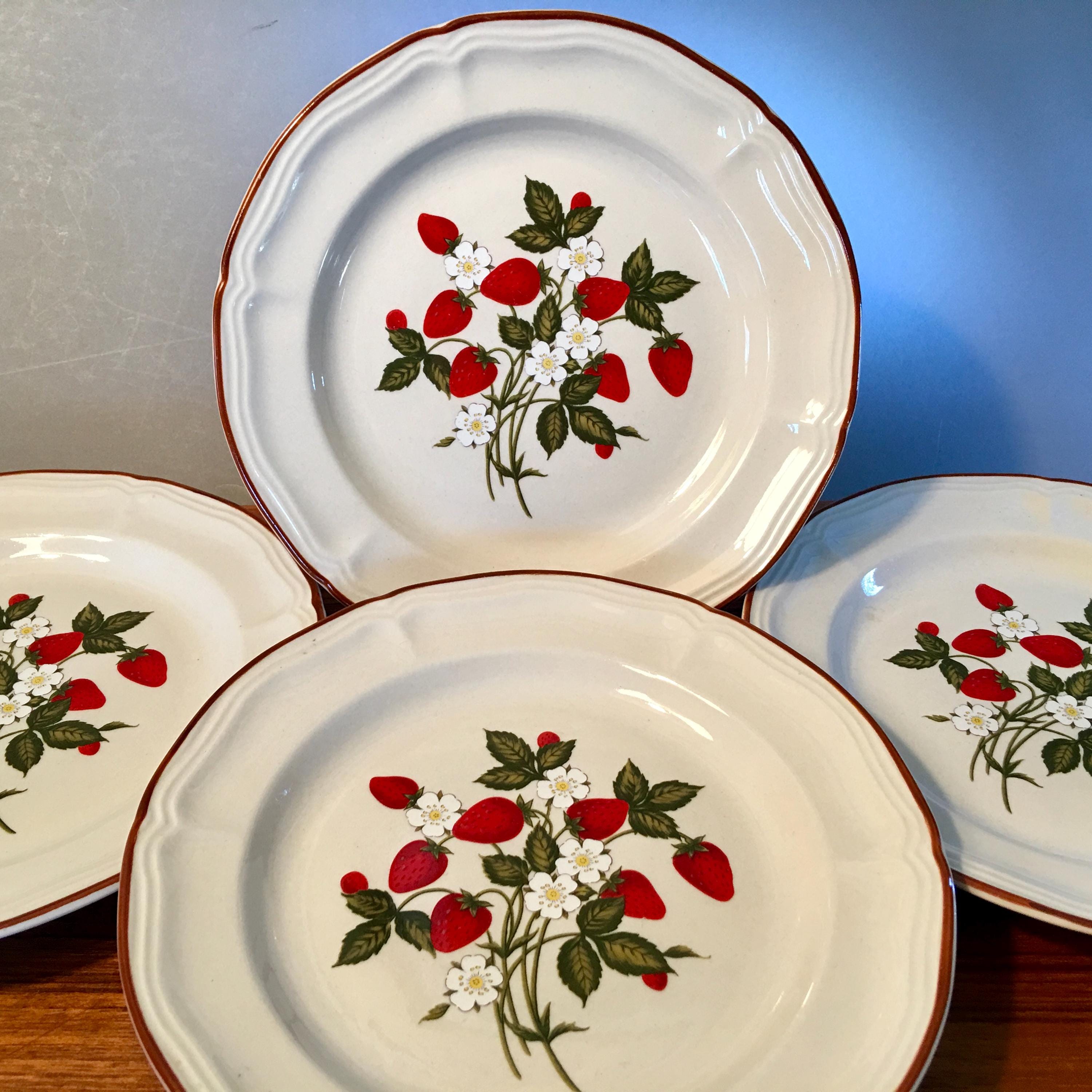 アンティーク Gibson 鶏とひまわりの皿 4枚セット il_fullxfull.6608817641_egcb.jpg