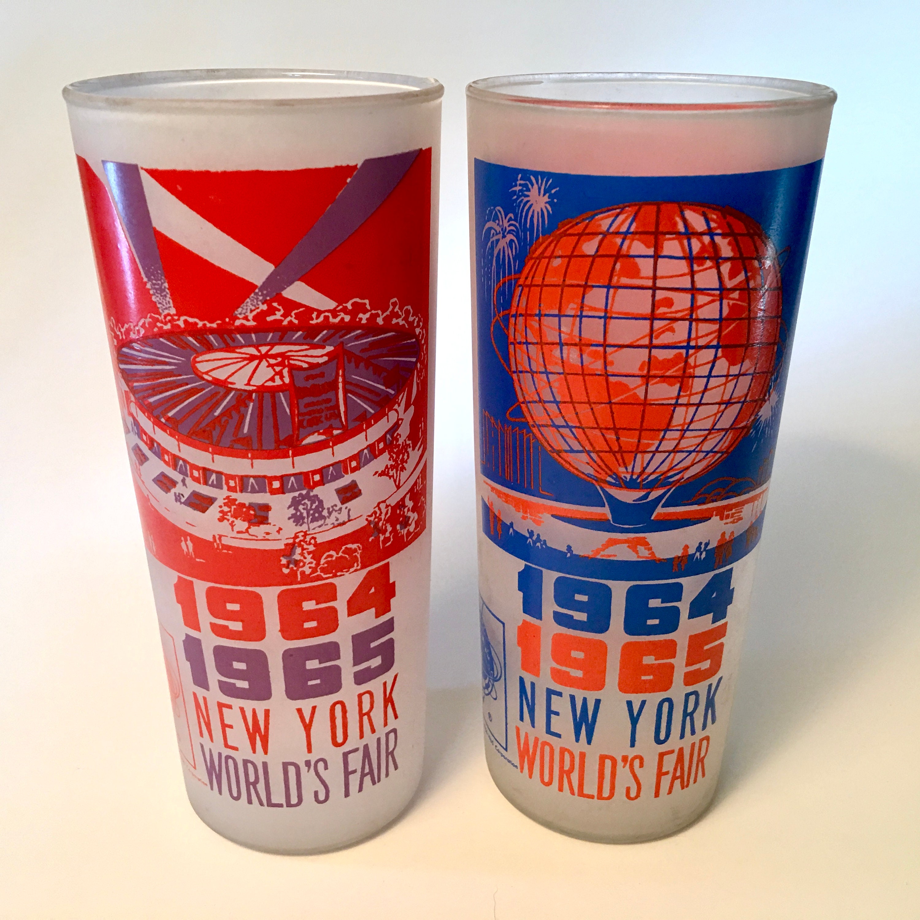 Highly Collectible Set of Eight 1964-1965 New York World's Fair Souvenir  Glasses - Price Includes All - Etsy Israel