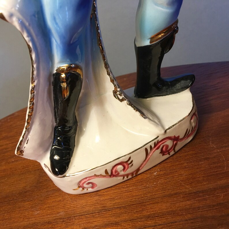 Vintage Kreiss & Company male figurine in blue suit Etsy