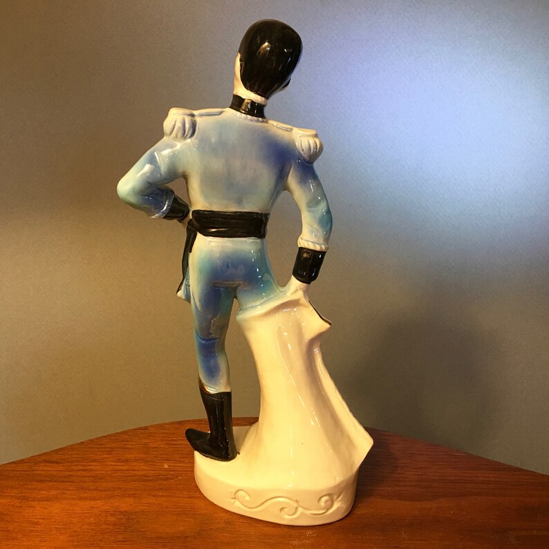 Vintage Kreiss & Company male figurine in blue suit Etsy