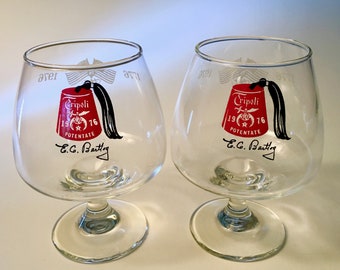 PRICE INCLUDES BOTH! Pair of Tripoli Potentate shriners souvenir glasses from 1976