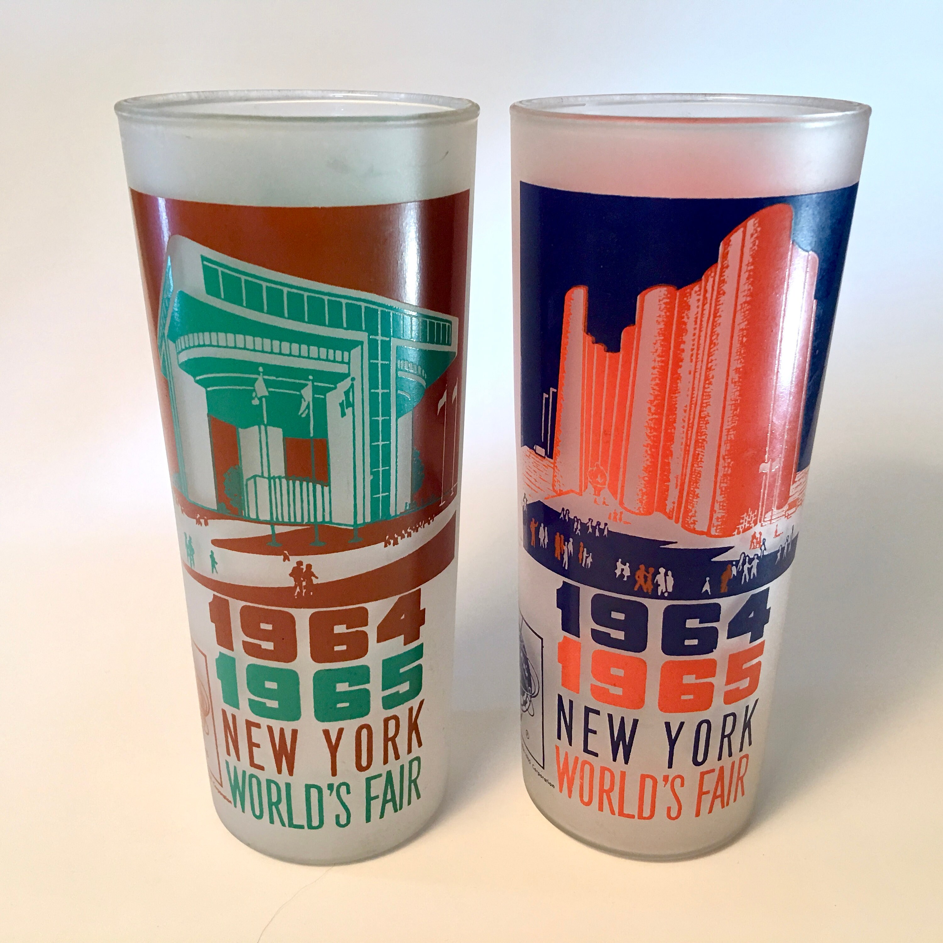 Highly Collectible Set of Eight 1964-1965 New York World's Fair Souvenir  Glasses - Price Includes All - Etsy