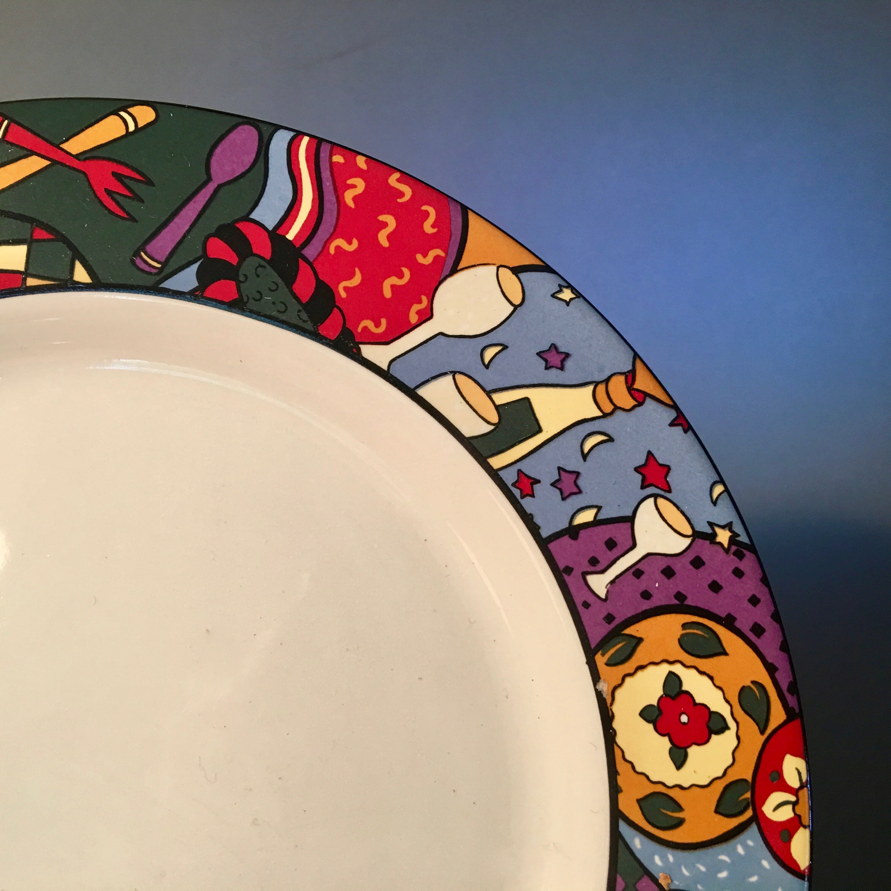 mardi gras salad plates