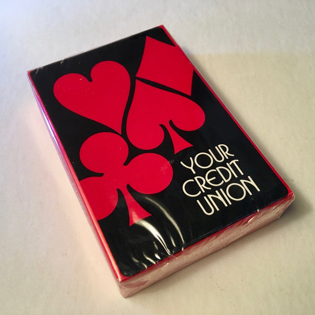 One 1975 Credit Union Playing Cards Factory Sealed Never Used Printed 