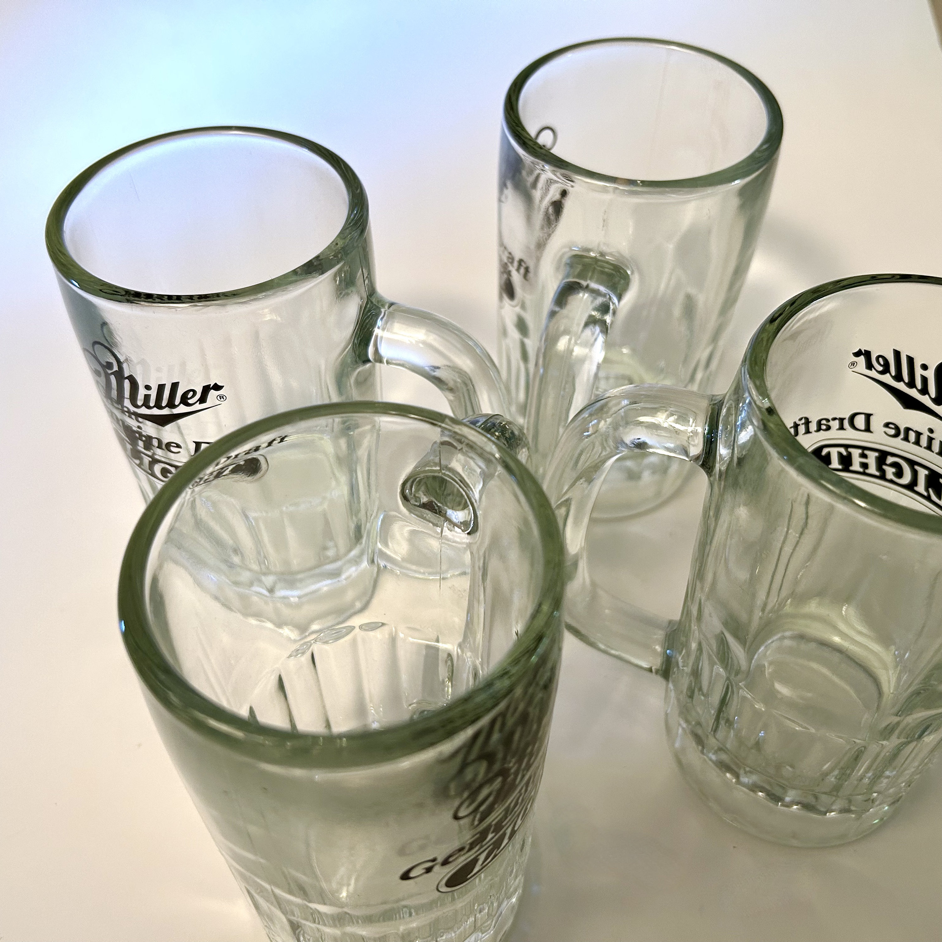 Rare Set of Four Vintage Miller Genuine Draft 