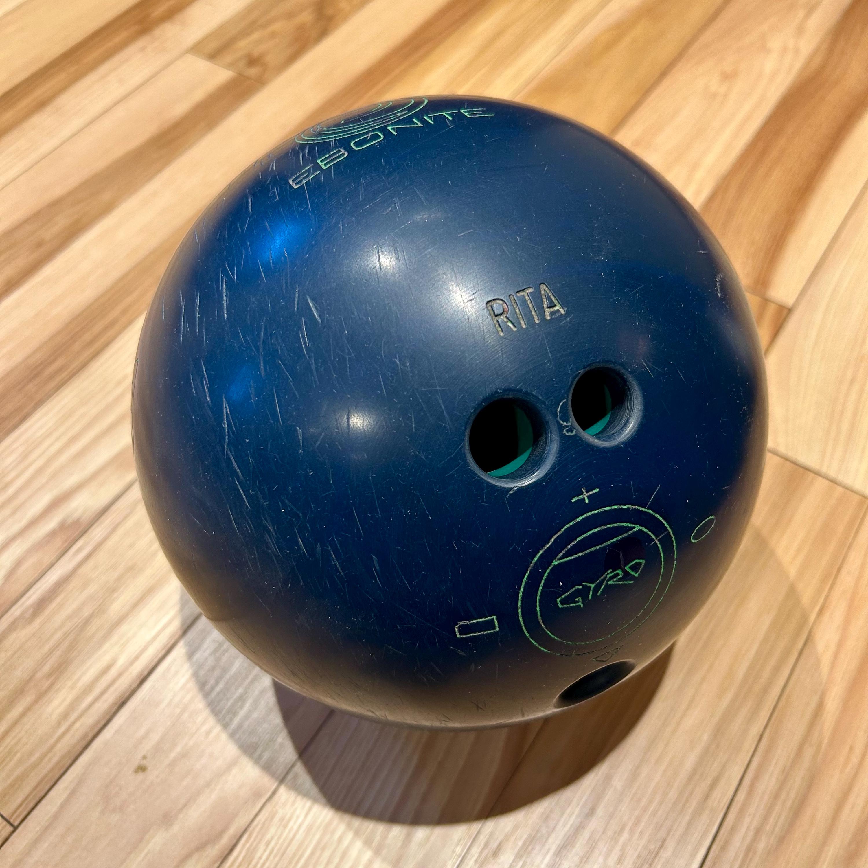 Vintage Used Bowling Balls - Brunswick Starline, AMF Strikeline