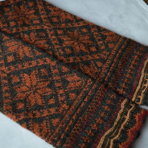 Fair Isle Gloves , made in all natural wool.