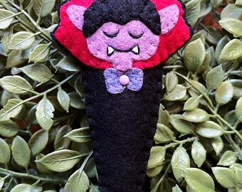 Wool Felt Dracula Ornament