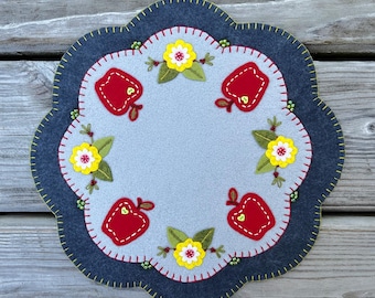 Wool Felt Apple Table Mat