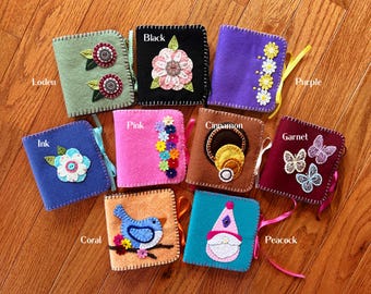 Large Wool Felt Needle Book Color Choice