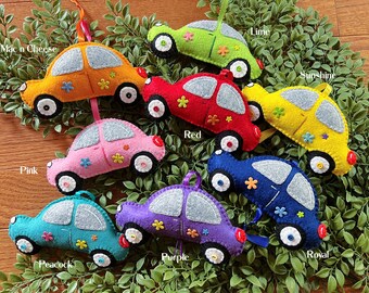 Wool Felt Car Ornament Hanger Color Choice