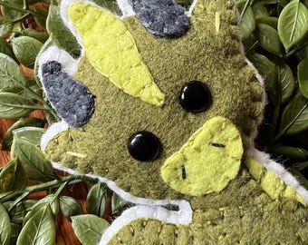Wool Felt Baby Dragon Ornament