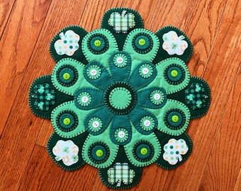 Wool Felt Shamrock Table Mat