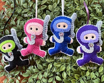 Wool Felt Scuba Diver Ornament Color Choice