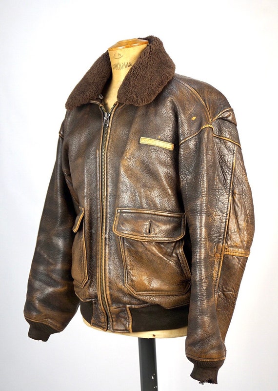 Avirex USA 1980s Type G 1 Leather Flying Jacket - Etsy