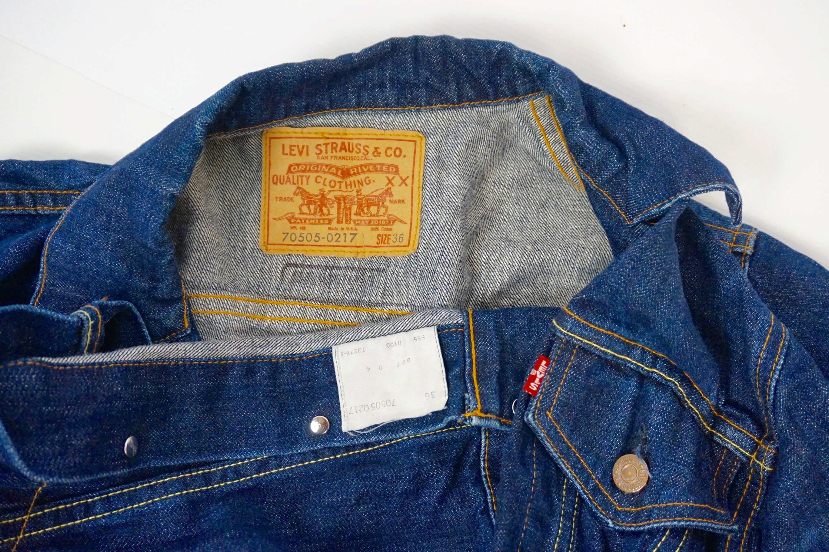 Levi's LVC Capital E Jacket 70505-9026 L Frank Made USA Levis Vintage  Clothing