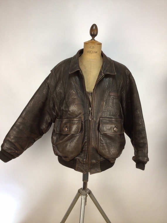 Avirex USA 1980s Type G 1 Leather Flying Jacket - Etsy