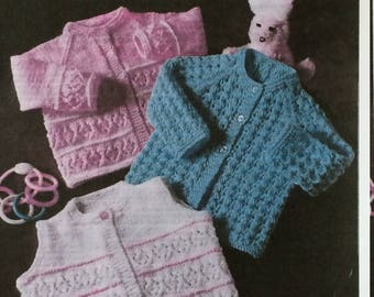 Baby Sweater Knitting Pattern. PDF Download