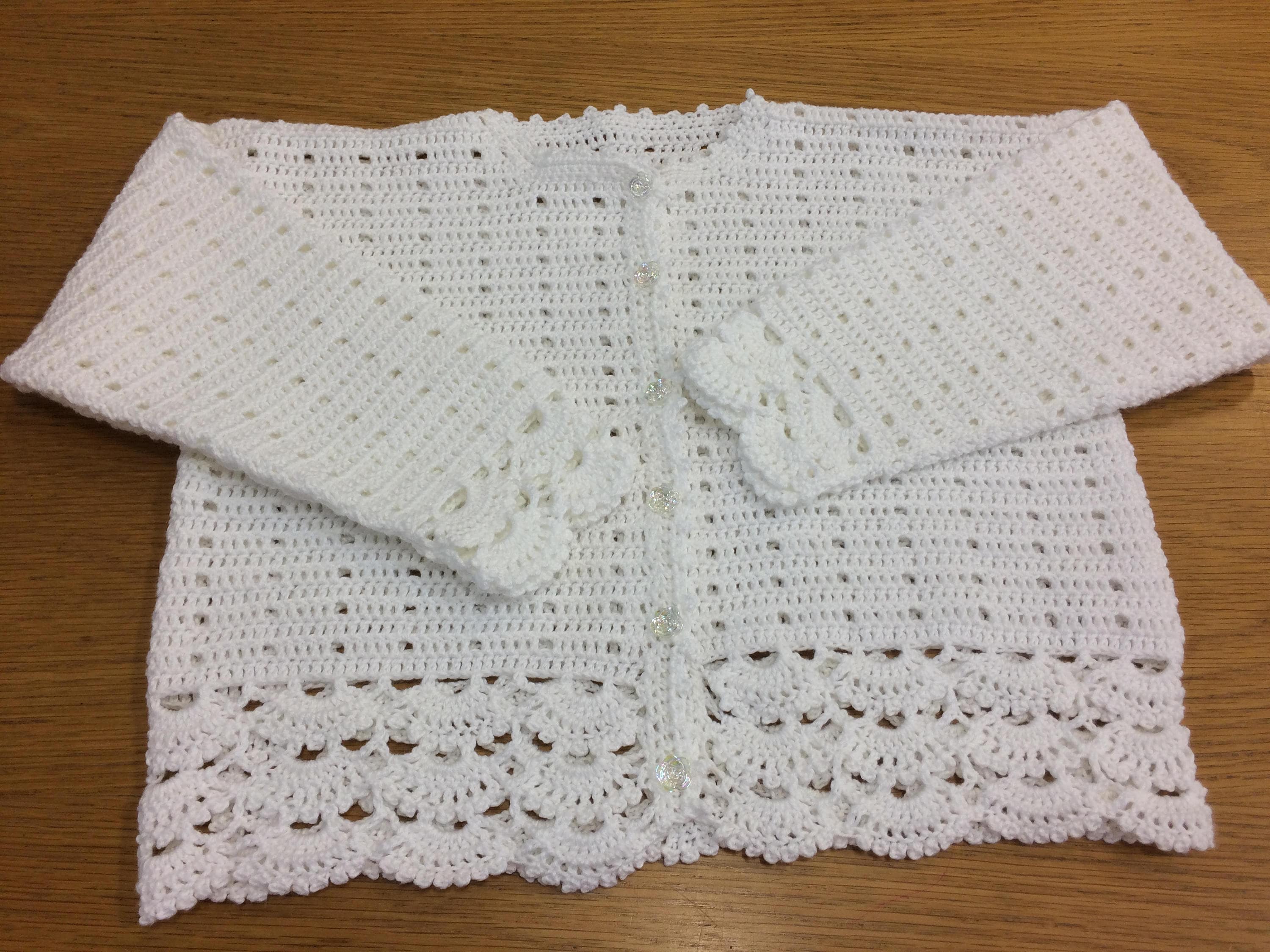 Lace Edge Crochet Cardigan. Girls Crochet Sweater. Age 4 Age 12 Etsy New Zealand