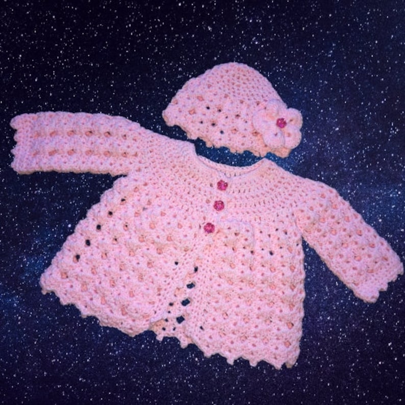Luxury Baby Girl Sweater and Hat Set. Baby Cardigan. Newborn Etsy UK