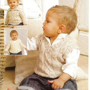 Modello a maglia Baby Aran. Scarica PDF. Dalla nascita a 7 anni