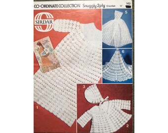 Christening Gown Ensemble Crochet Pattern