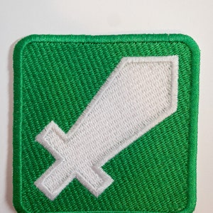 Twitch Moderator Sword Badge Iron-On Patch Velcro Patch | Etsy