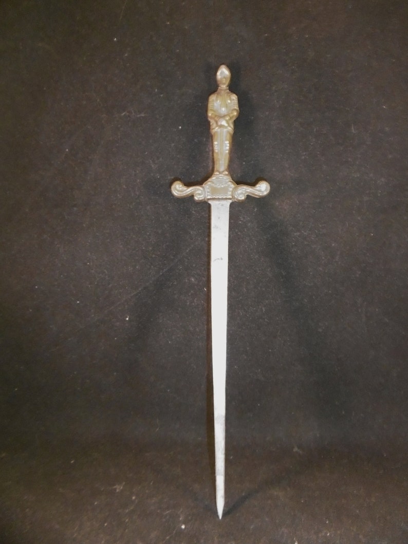 Large Heavy Vintage Knights Sword Paperknife Letter Opener. Etsy