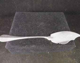 Antique French hallmarked silver plate petit fours, hors d'oeuvres cake slice